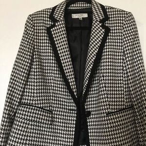 Houndstooth jacket/ size 12 Petite